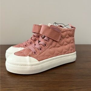 H&M Heart Print Cozy Lined High Tops